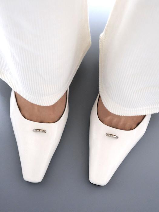 Half ring pumps(White)