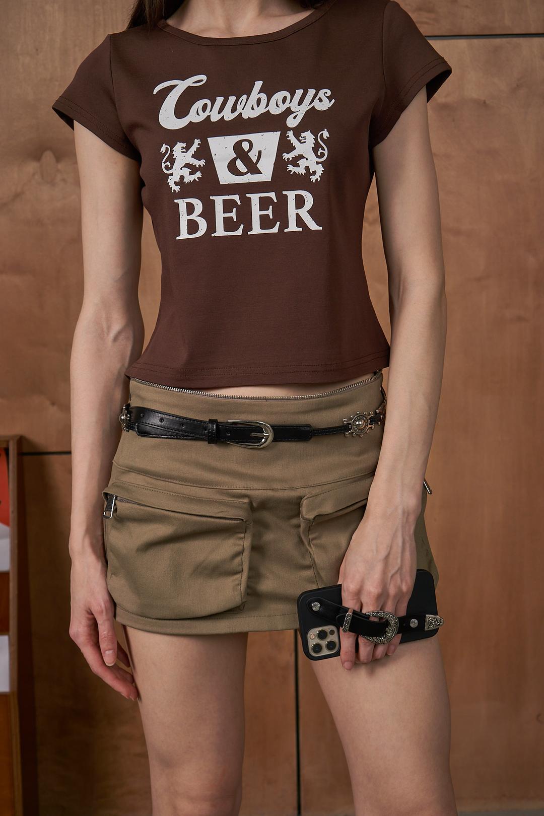 Cargo Skirt-Pants (Beige)