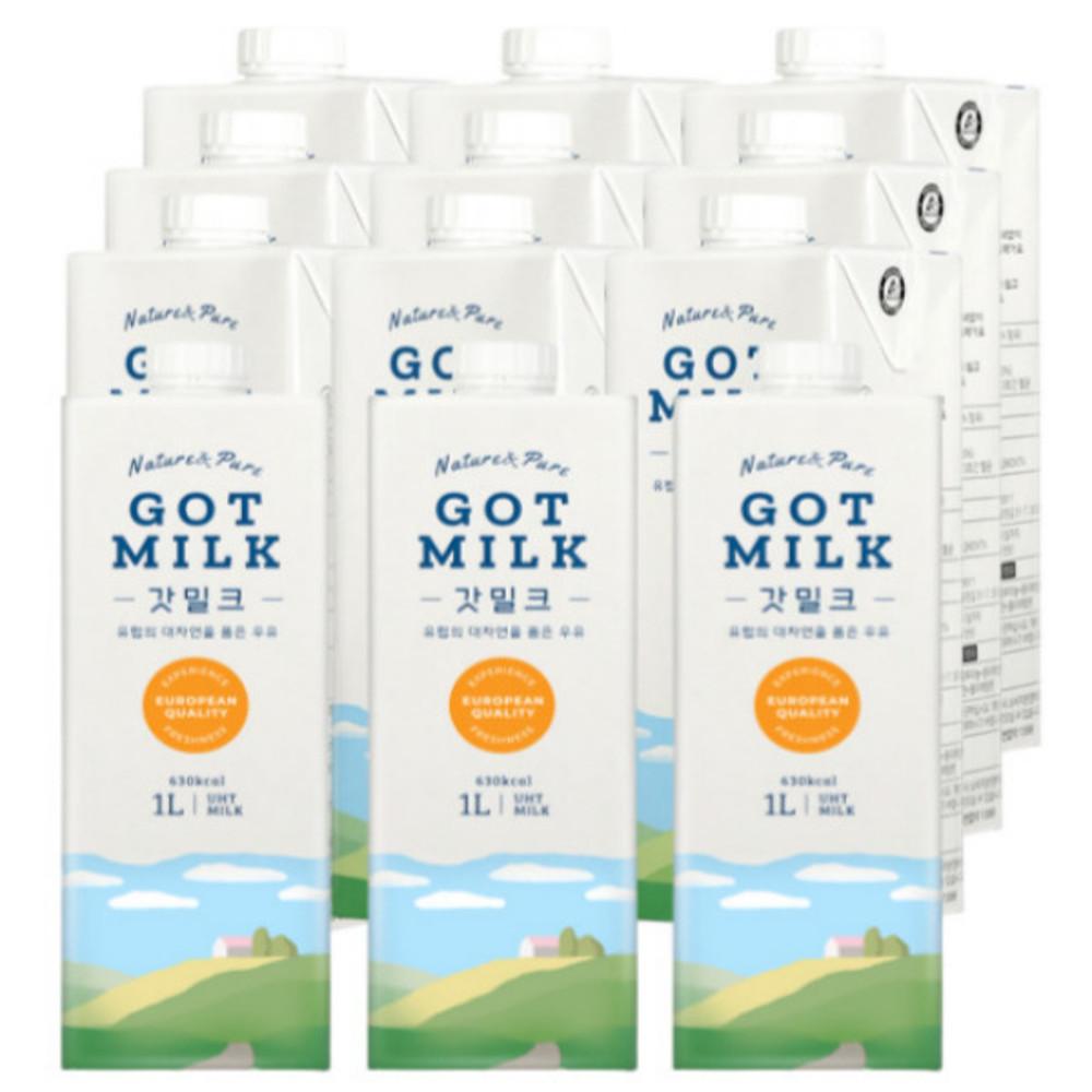 믈레코비타 수입 유럽 최고급 멸균우유 갓밀크 1L x 12개 [원산지:폴란드산(더퍼스트앤코)]