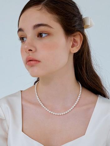 gradation swa pearl necklace 2 color