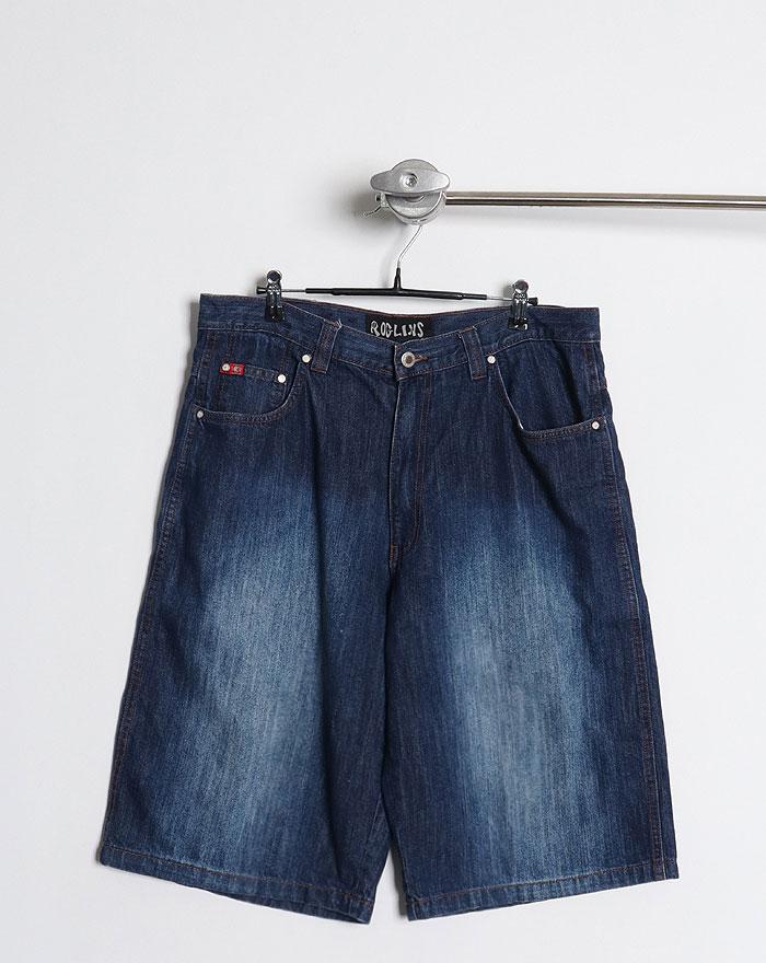 90's ROGLINS U.S.A Wide Denim Shorts (33~34)