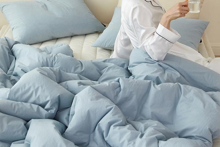 햇빛에 말린 느낌 최고급 코마사 도즈60수 고밀도순면 차렵이불세트10color