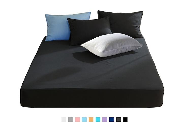 마이크로화이버 홑겹 항균 매트리스커버 S/SS/Q/K 10colors