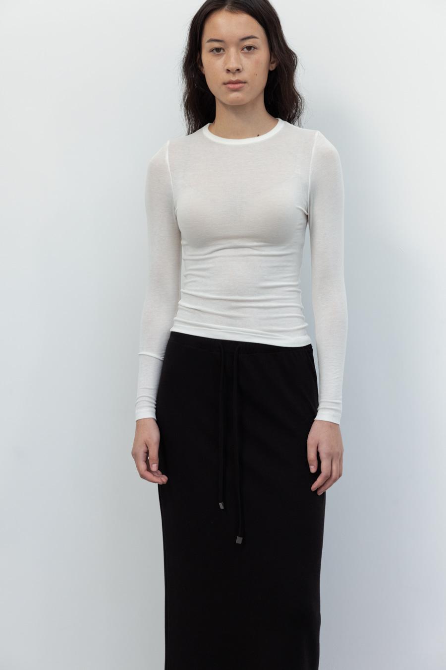 Wool Tencel T-shirt (White)