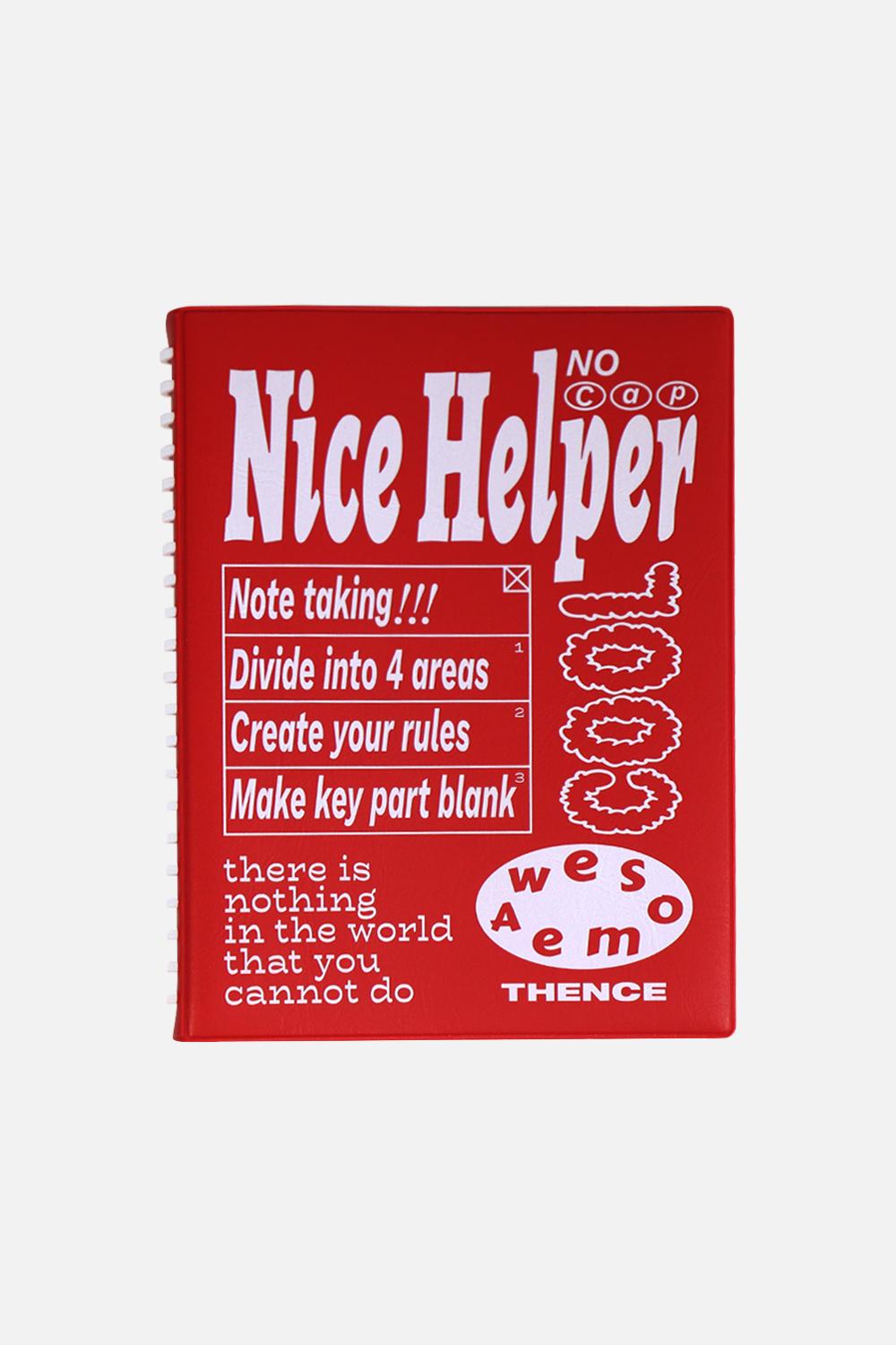 Loose Leaf Binder Note_Nice_Red
