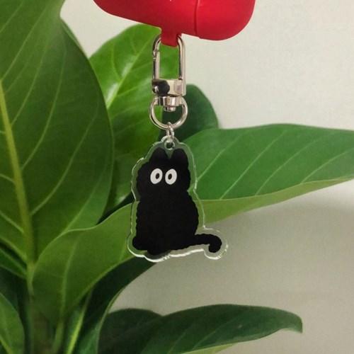 Black cat keyring