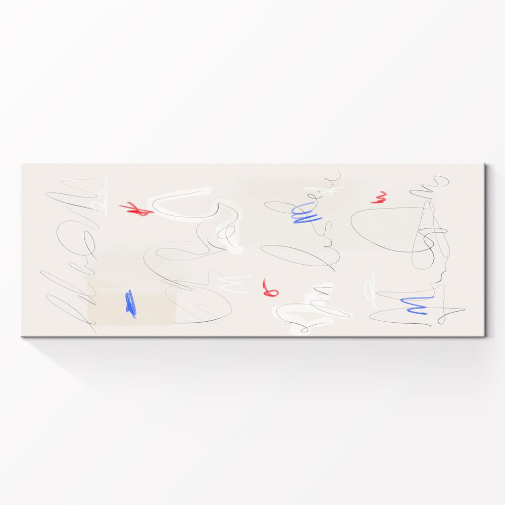 미니멀 추상화 대형 와이드 카페 거실 풍수 인테리어 추상 그림 희재(熙渽) 캔버스액자 초소형 80x30cm