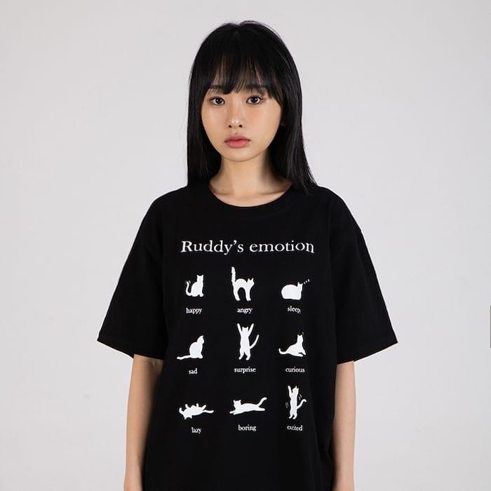 Ruddy emotion T-shrits [2Color]