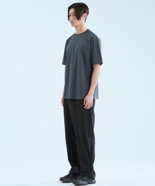 와이드 스냅 팬츠 블랙