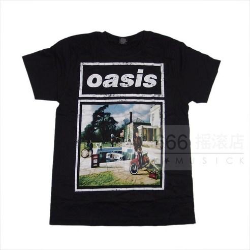 여름 블랙 락밴드 반팔티 오아시스 Be Here Now - 티셔츠 | 쿠팡