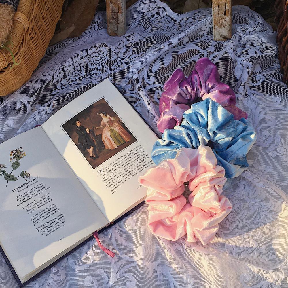 자체제작✨트윙클 벨벳 스크런치 3color✨ (곱창밴드/슈슈)