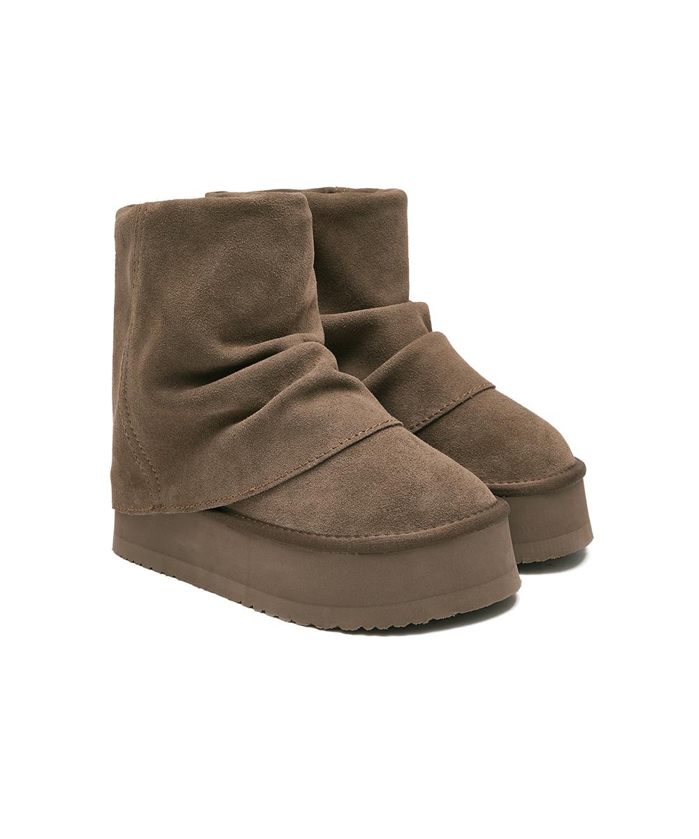 [NEW 10%] MAXI FOLDED BOOTS SHORT(6inch) - COCOA