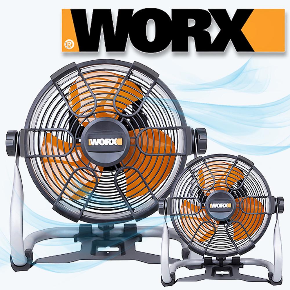 웍스 무선 유선 미니 휴대용 선풍기 캠핑 WX095.9 베어툴 본체 유선어댑터