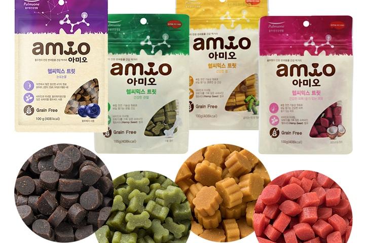 [풀무원아미오]헬씨믹스 트릿 건강담은 간식 4종세트 (관절+피부+장+눈물)