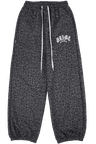 Leopard Wide Joggers Black
