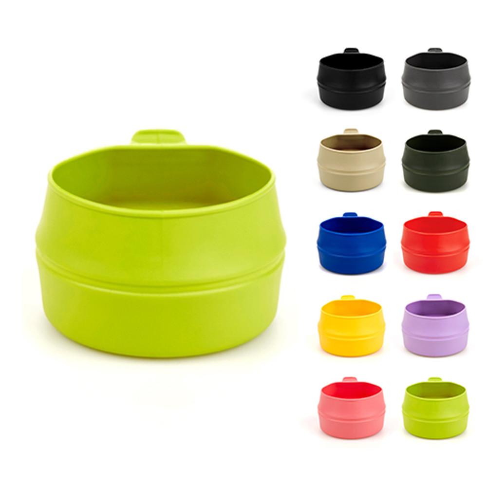 윌도 캠핑용 접이식 컵 백패킹 휴대용 식기 그릇 접시