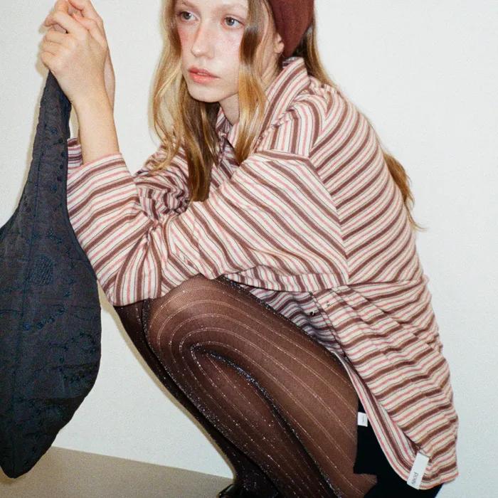 Striped Button Collar Shirt [3 color]