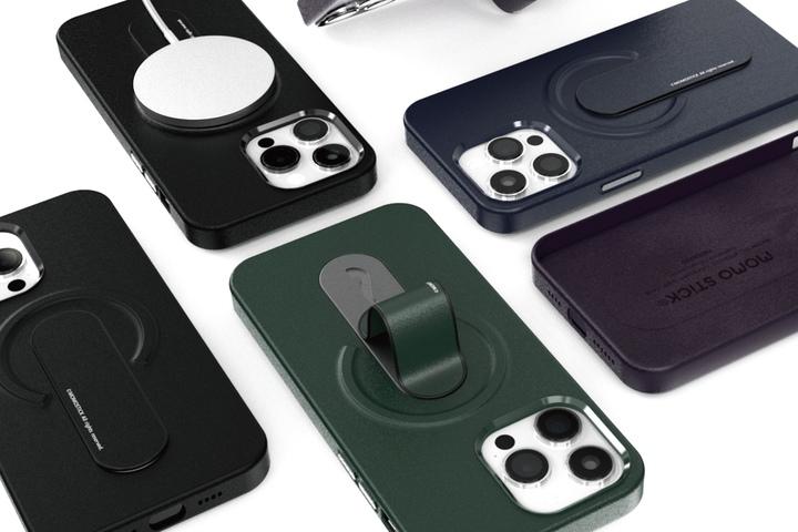 아이폰 13 14 15 프로 맥스 맥그립 PU 맥세이프 케이스 휴대폰 그립