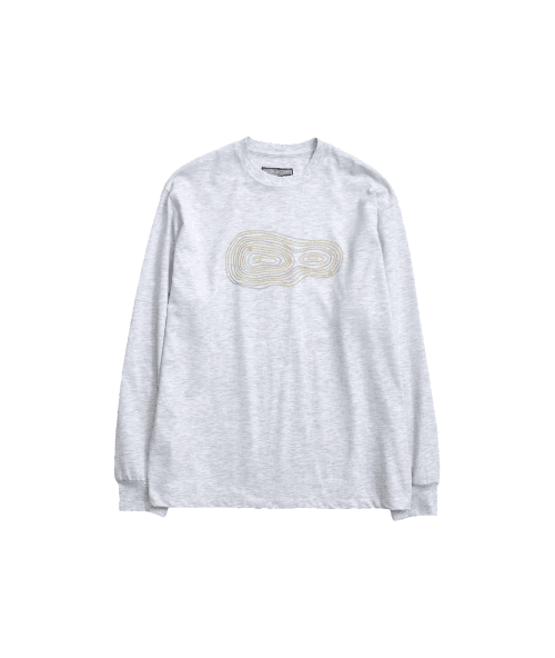 공존 롱 슬리브 티 (1% 멜란지 그레이)