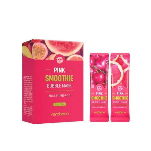 베로베네 여행용 핑크 스무디 버블 마스크, 50g, 1개