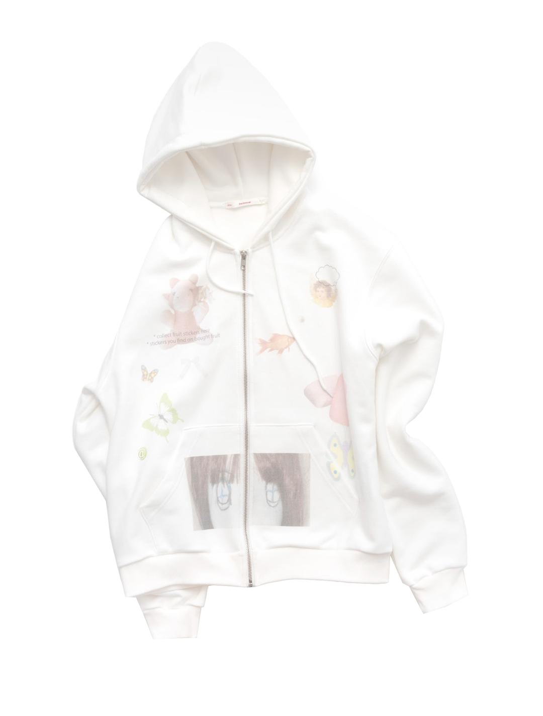 her graphic ZIP UP