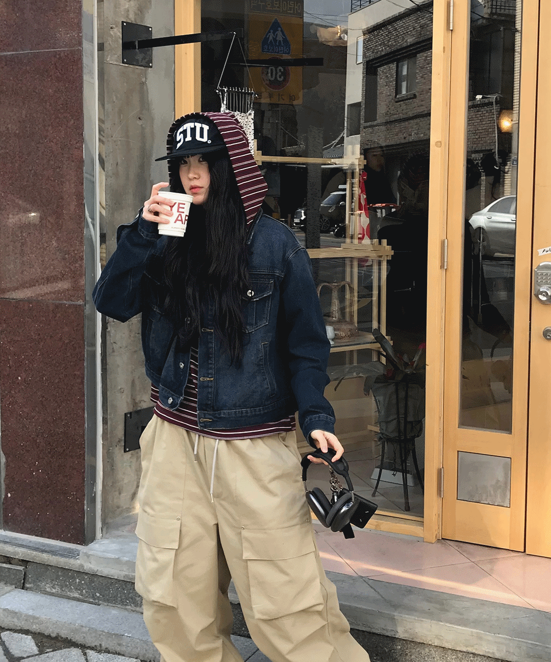 OR 멜 크롭 데님자켓