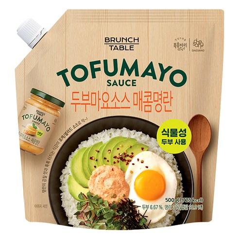 복음자리 브런치테이블 두부마요소스 매콤명란, 500g, 1개 - 마요네즈 | 쿠팡