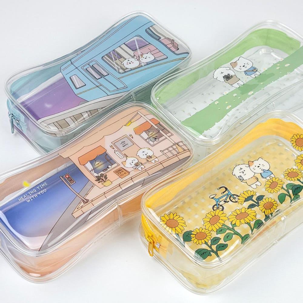 방수주머니 양치파우치 칫솔파우치 PVC 투명