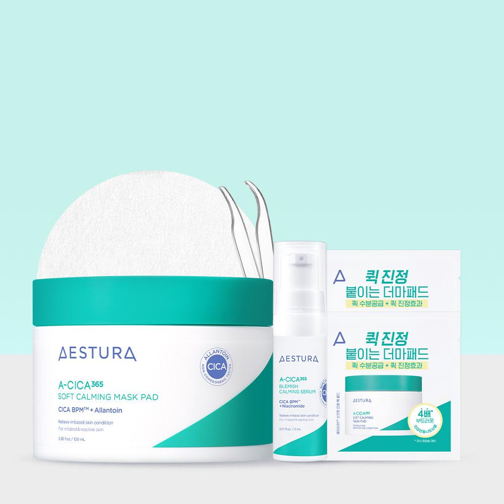 에스트라 에이시카365 소프트 진정 팩 패드 60매 100ml