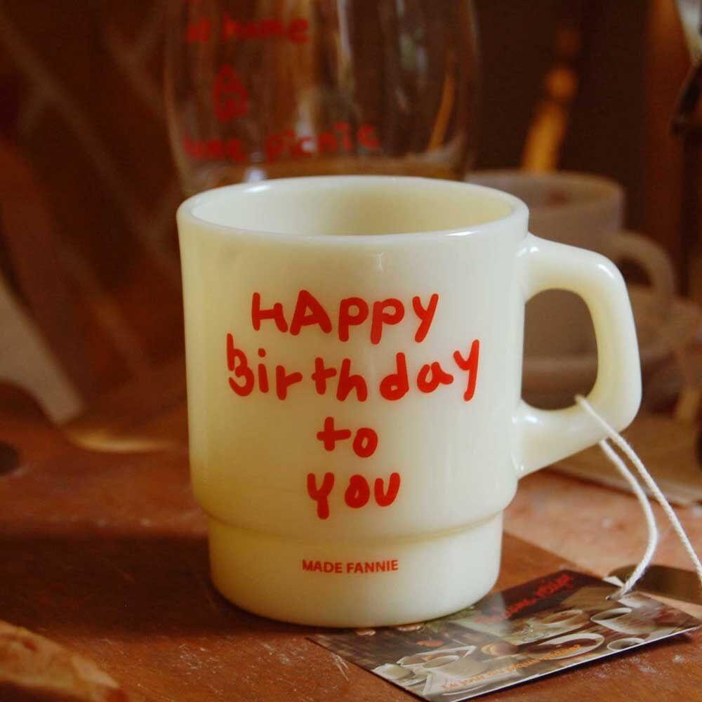 HAPPY BIRTHDAY mug  해피벌쓰데이 머그 생일선물 메이드파니