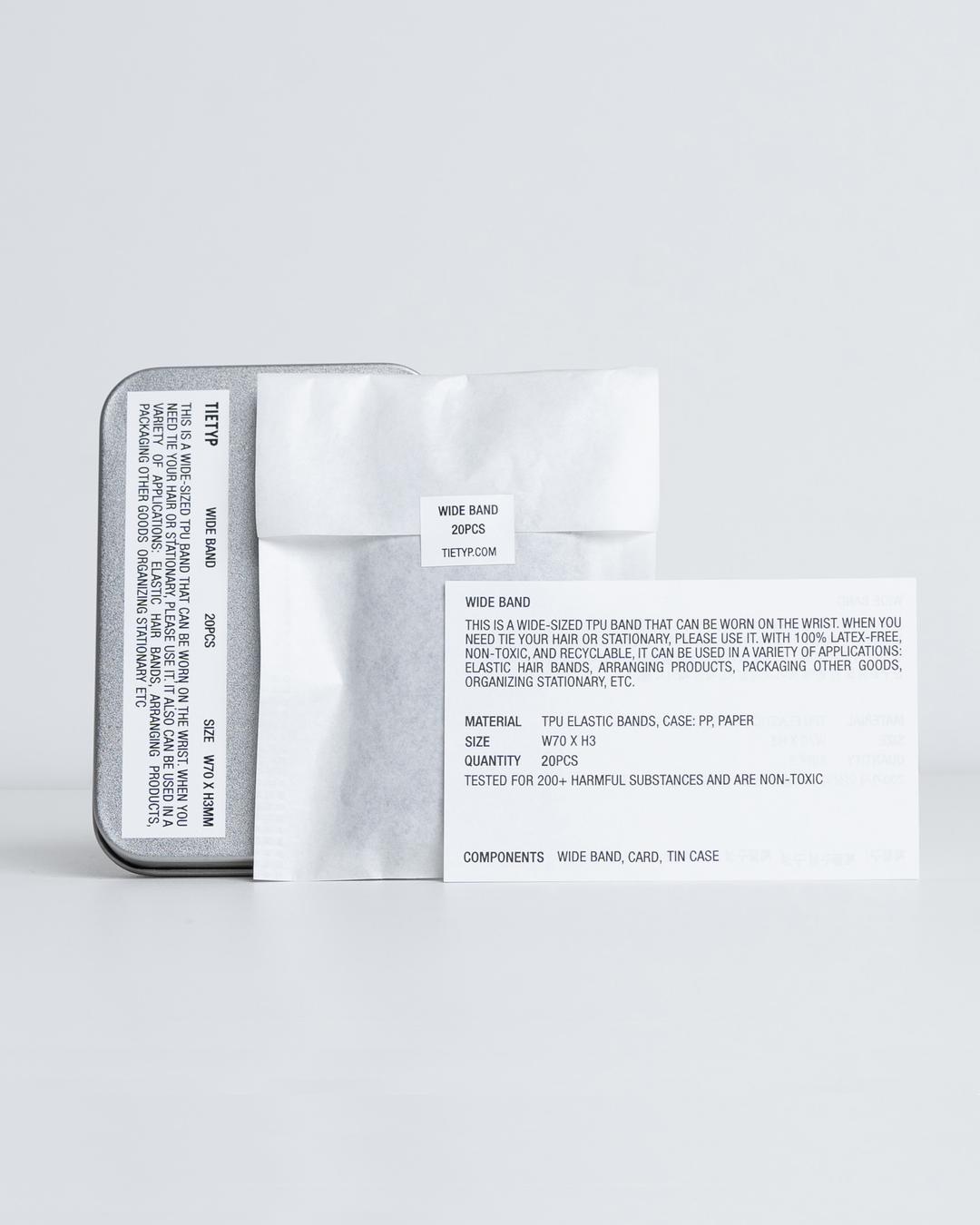 Wide band Tin case Black