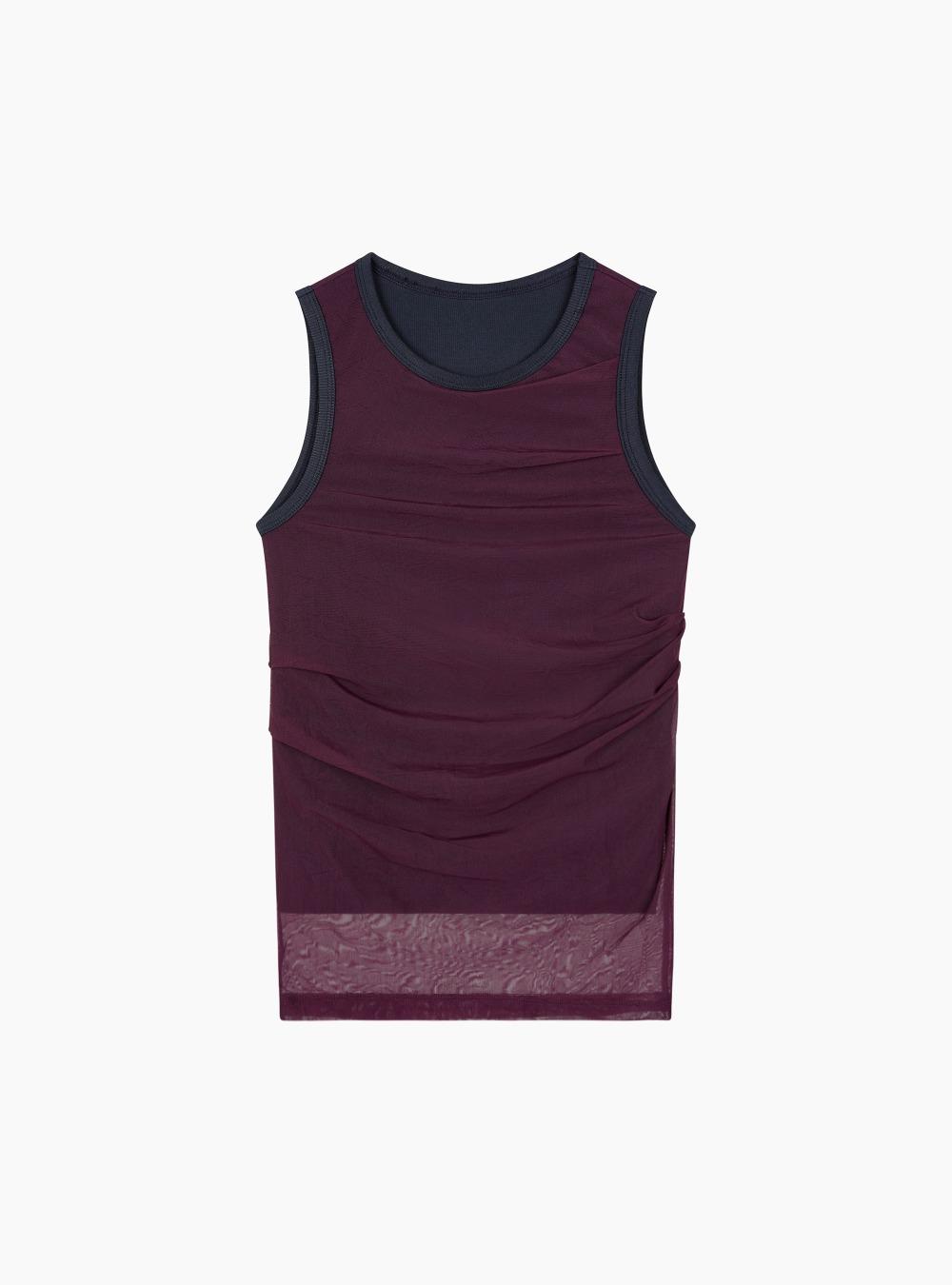 MESH LAYERED TOP (PURPLE)