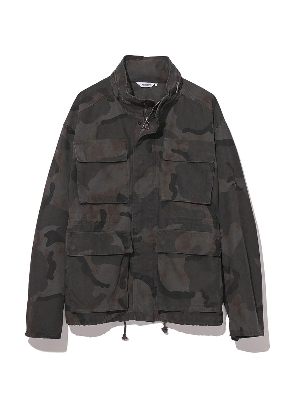 Stain Camo Field Jacket_Charcoal