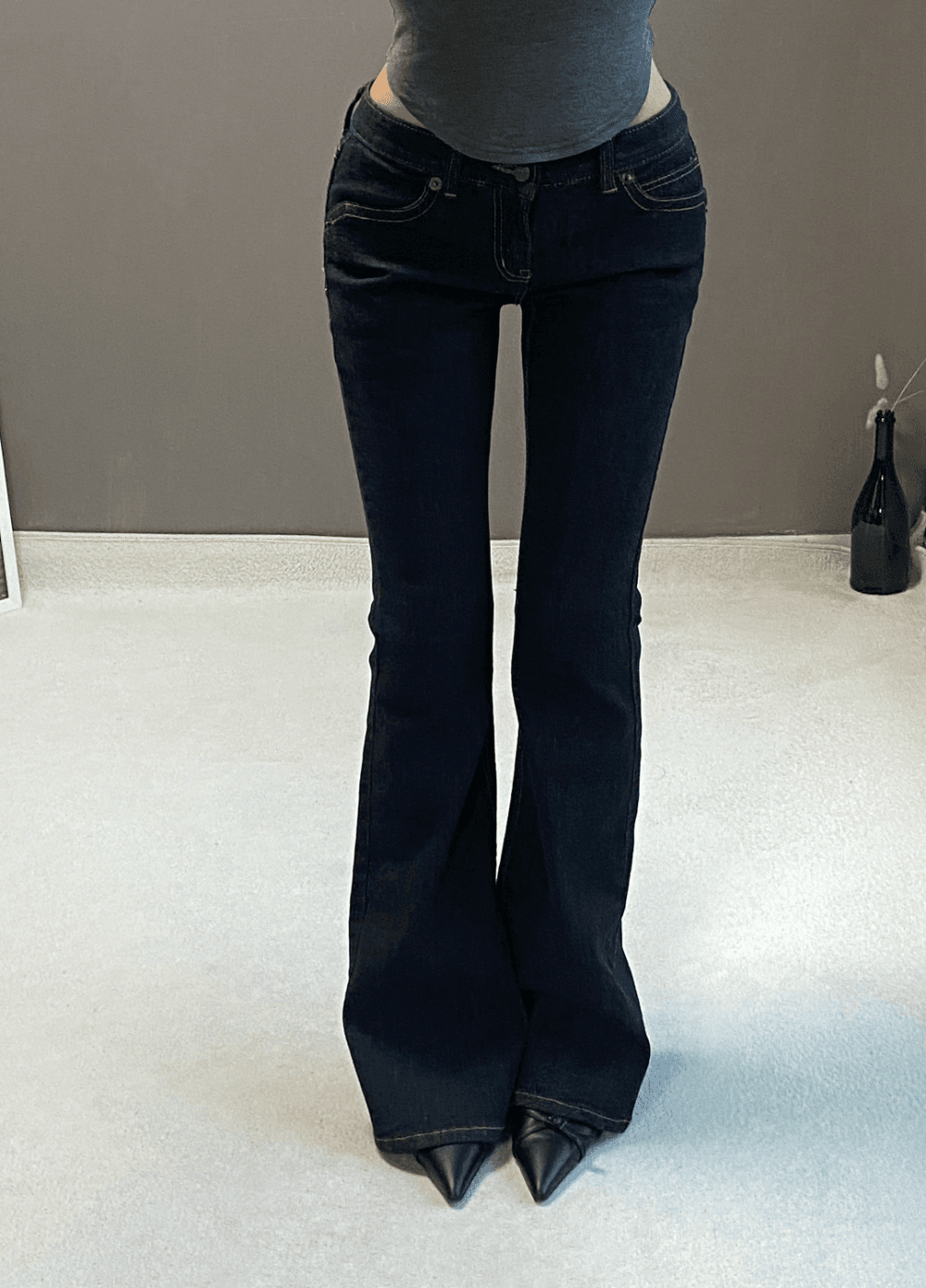비츠앤밥스 DEEP DIVE LOW BOOTSCUT PANTS