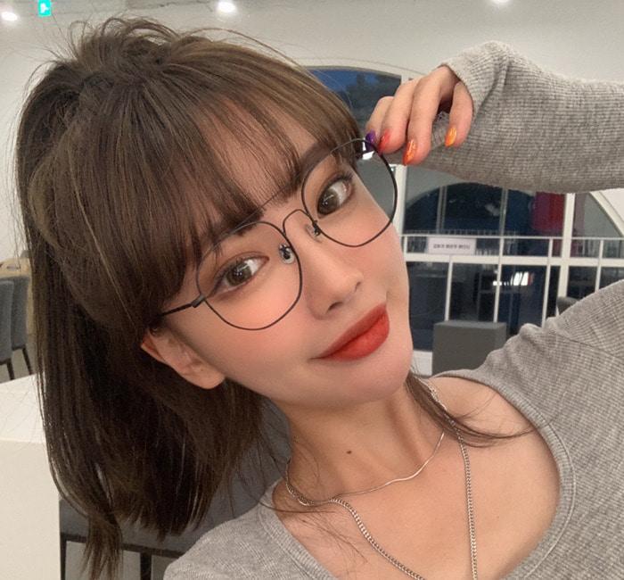 [ line11 ] 라인11 투브릿지 사각 보잉 베타 티타늄 안경테