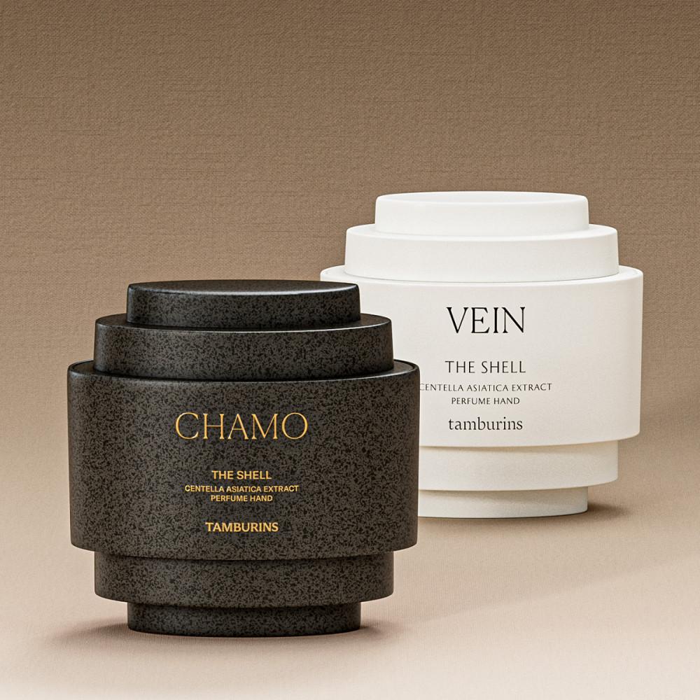 [선물포장] 탬버린즈 퍼퓸 핸드크림 미니 듀오 세트 (CHAMO+VEIN)
