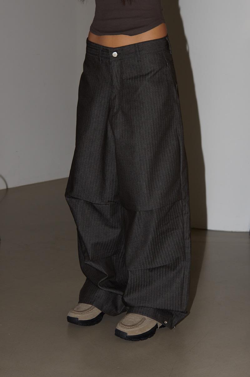 HINO MEGA WIDE HERRINGBONE PANTS