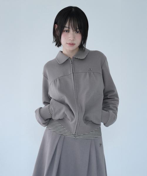 MINI CHECK SWEAT JK BEIGE