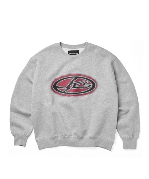 Y.E.S Oval Logo Sweatshirt Grey