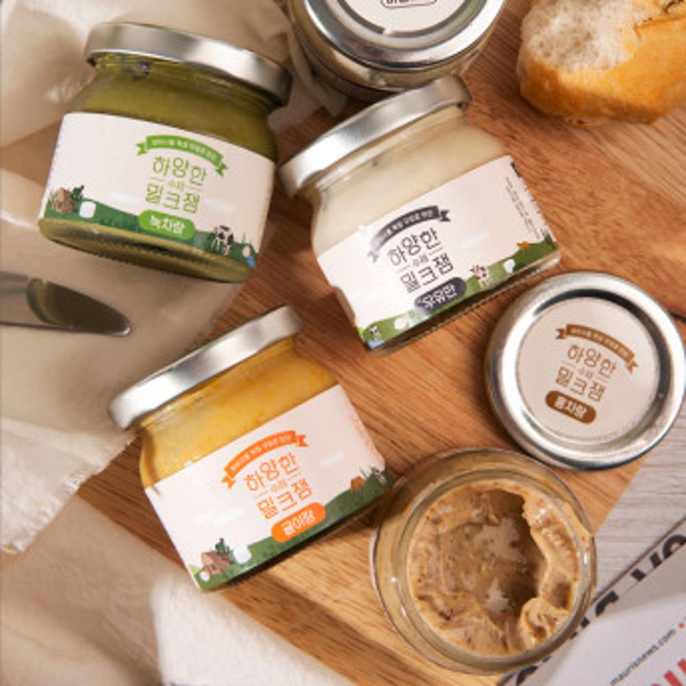 제주 성이시돌목장 유기농 우유로 만든 밀크 수제 바닐라 초코 얼그레이 커피 녹차 말차 잼 쨈