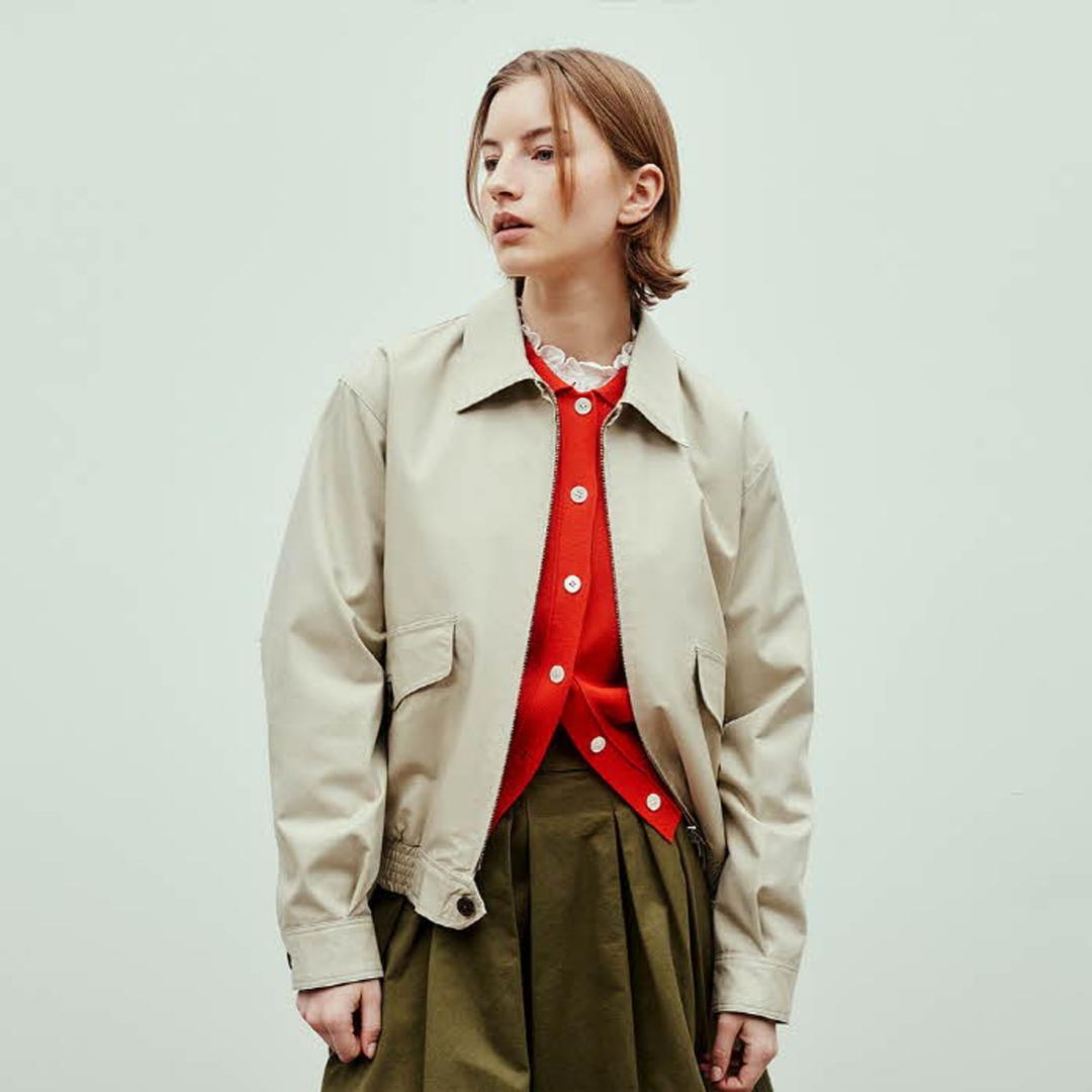 swing top blouson(womens) greyish beige