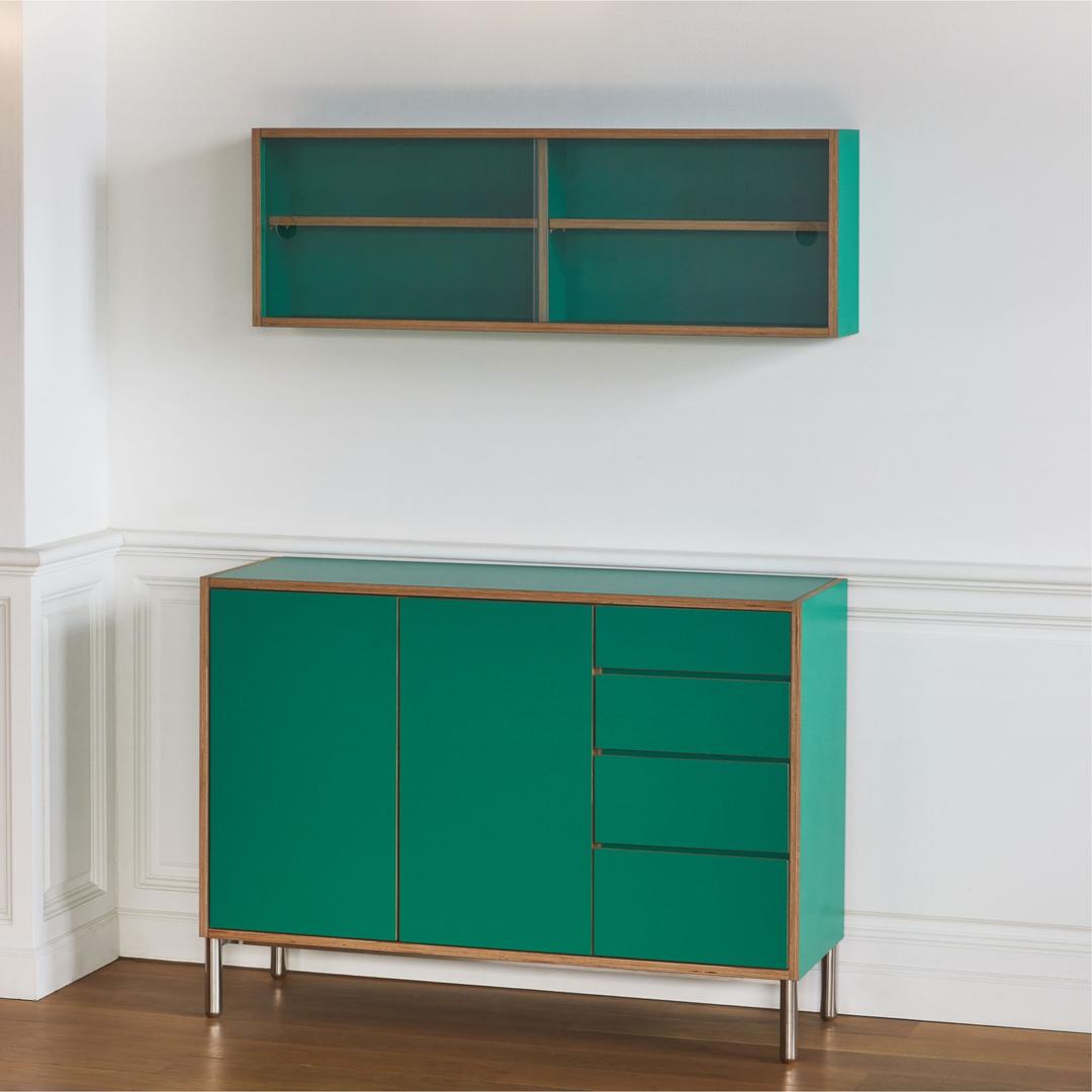 Finn Wall Cabinet - 도어 (유리)