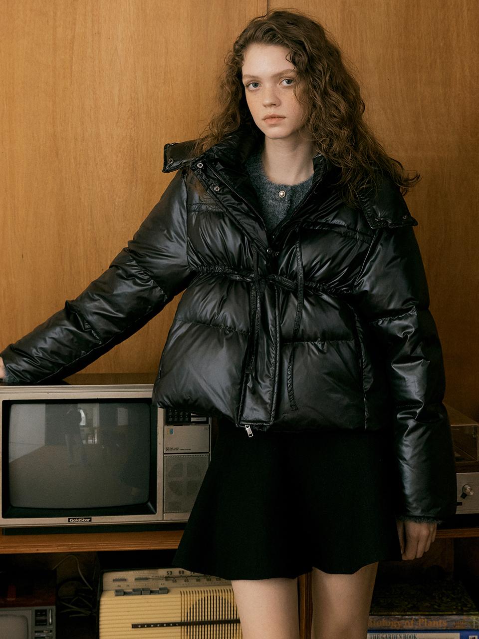 162 ribbon duck down (black)