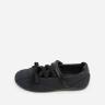 BLACK VELCRO STRAP FLAT SNEAKERS