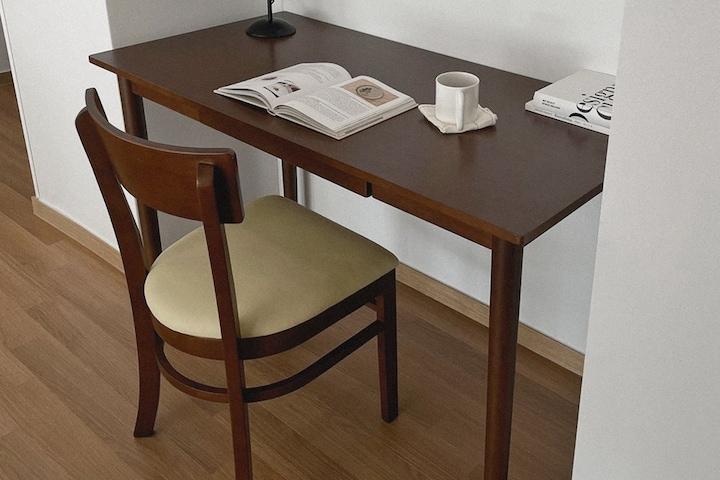 3차물량입고/베아 고무나무 원목 컴퓨터 책상 1200