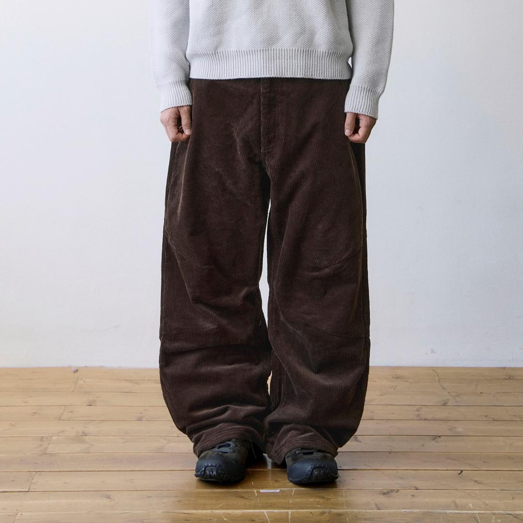 TCM mini logo corduroy pants (brown)