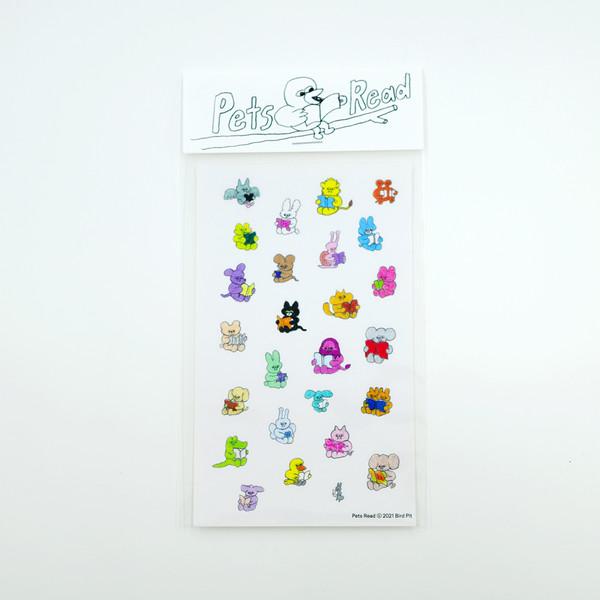 BIRD PIT - PETS READ STICKER (L)