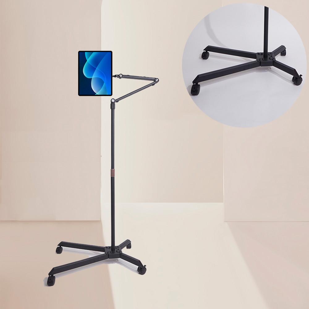 실톤 바퀴달린 태블릿 거치대 폰탭바이미 핸드폰거치대 길이조절형 : 실톤