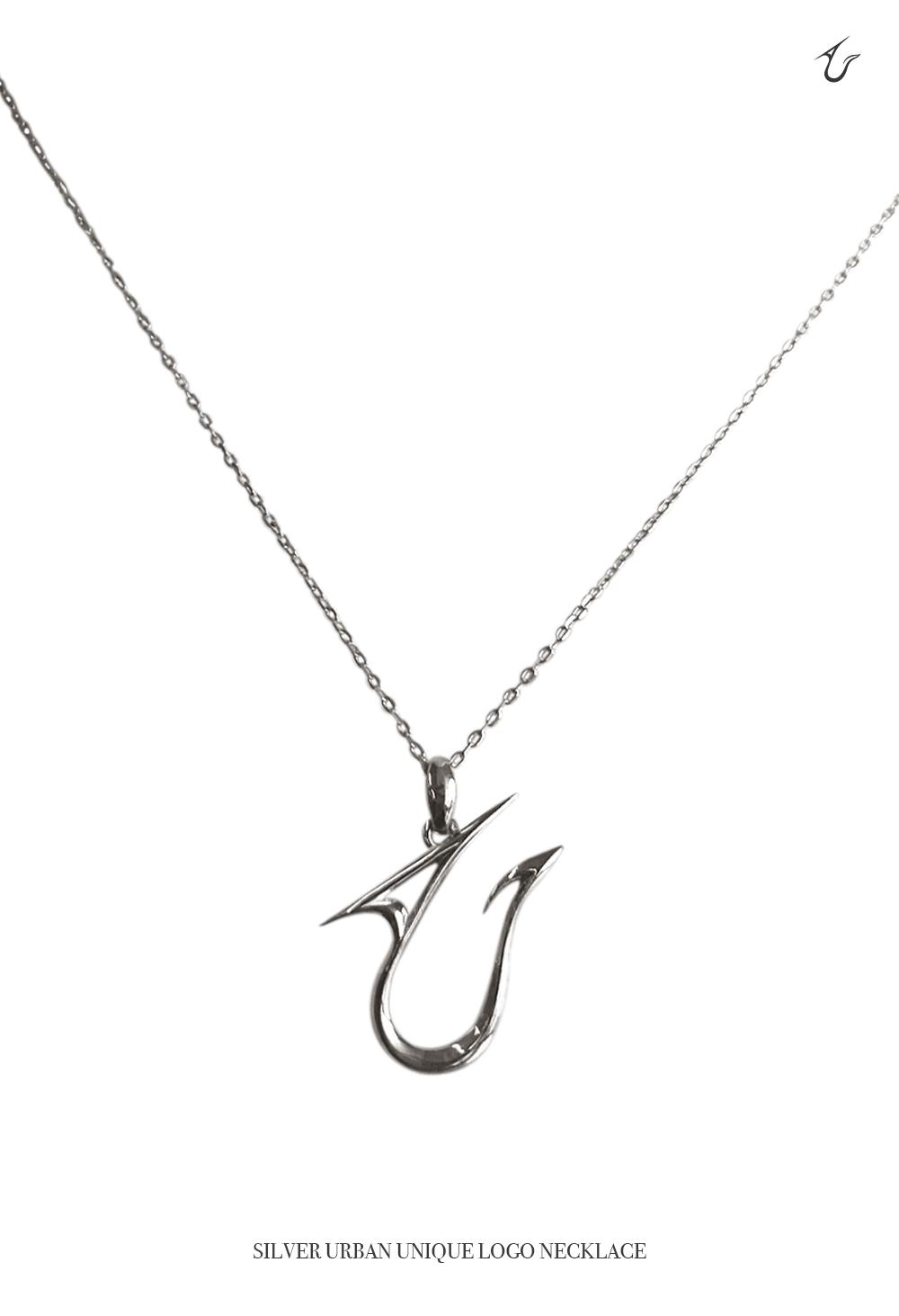 어반유니크 [MADE / SILVER 925 / 당일출고] silver urban unique logo necklace