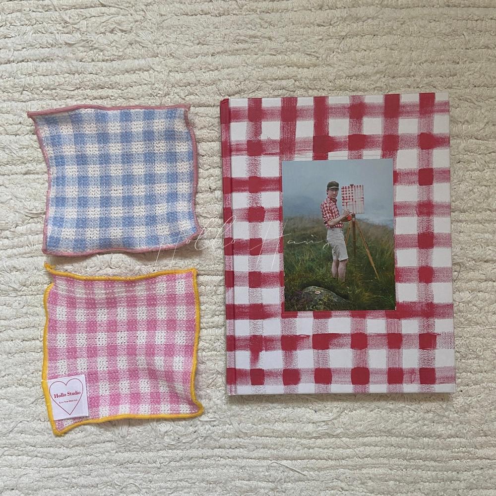 패브릭 천 코스터 제작 컵받침 체크 컵패드 홈카페 사각 머그컵 잔받침 컵홀더 키친크로스